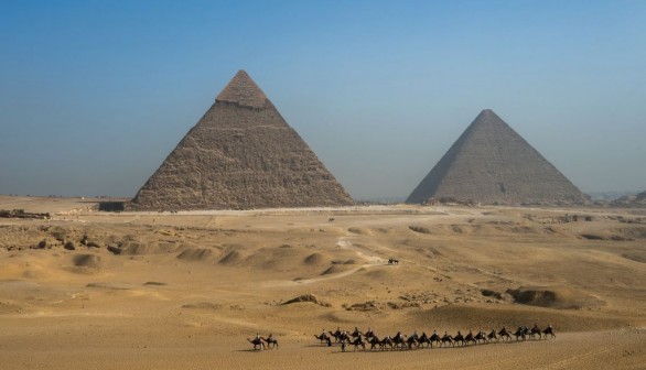 Giza Pyramids Necropolis on the outskirts of Giza