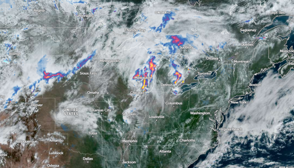 Zoom Earth Satellite via NOAA - NESDIS