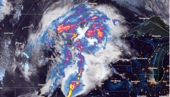 Zoom Earth Satellite via NOAA - NESDIS