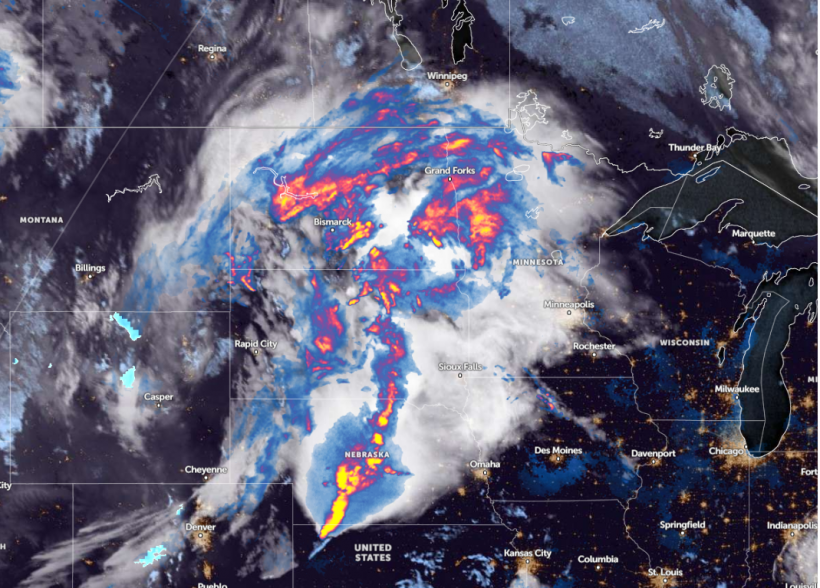 Zoom Earth Satellite via NOAA - NESDIS