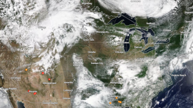 Zoom Earth Satellite via NOAA - NESDIS