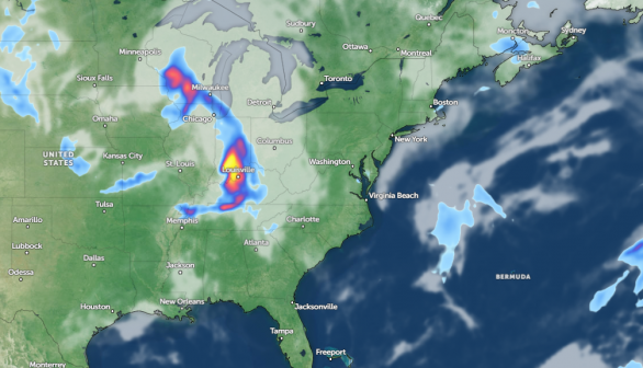 Zoom Earth Satellite via NOAA - NESDIS