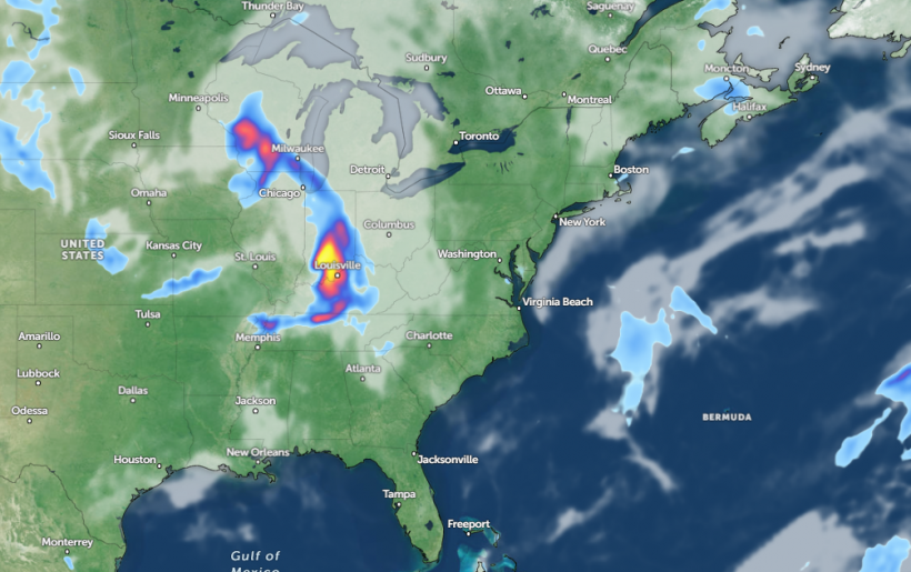 Zoom Earth Satellite via NOAA - NESDIS