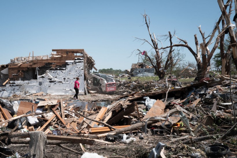 Destructive tornado on May 23, 2024 in Greenfield, Iowa.