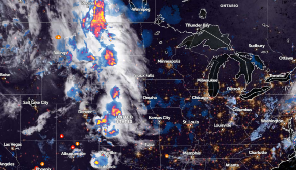 Zoom Earth Satellie via NOAA - NESDIS