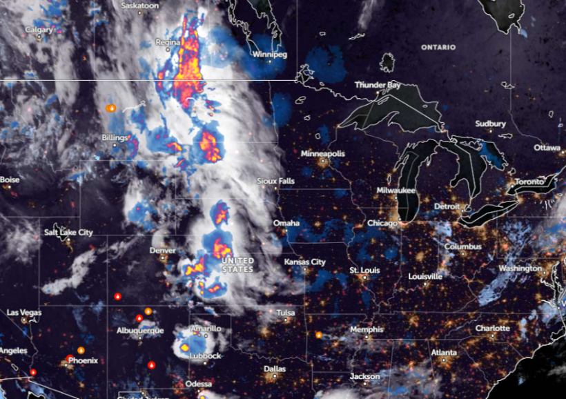 Zoom Earth Satellie via NOAA - NESDIS