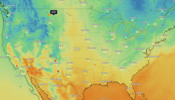 Zoom Earth Satellite via NOAA - NESDIS