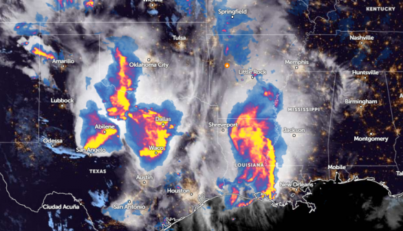 Zoom Earth Satellite via NOAA - NESDIS