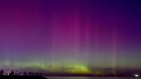 Aurora australis or southern lights 