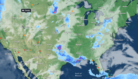 Zoom Earth Satellite via NOAA - NESDIS