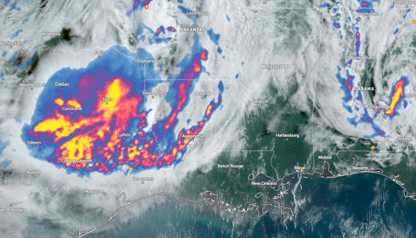 Zoom Earth Satellite via NOAA - NESDIS