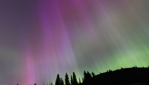 Aurora borealis, commonly known as the northern lights