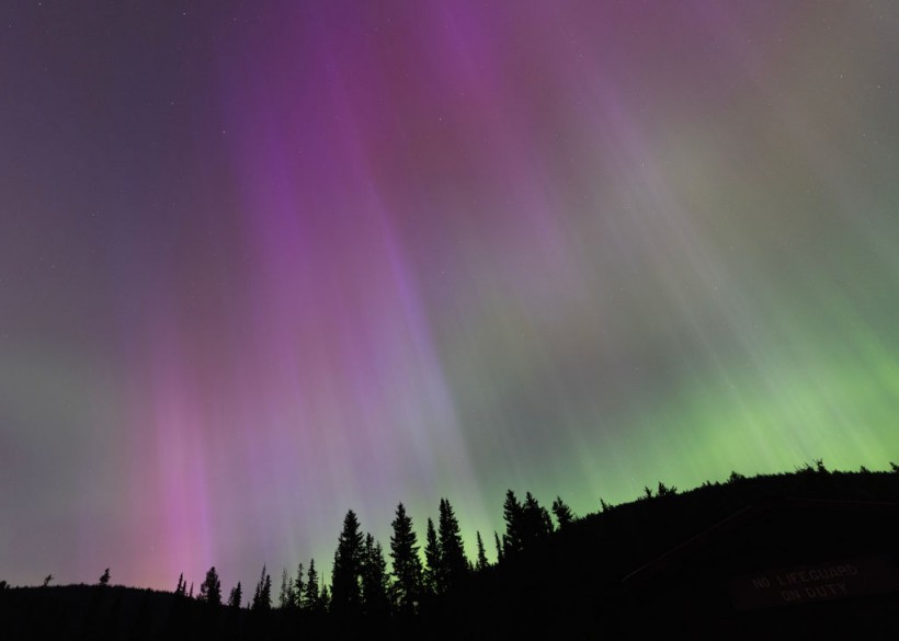 Aurora borealis, commonly known as the northern lights