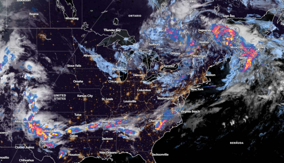 Zoom Earth Satellite via NOAA - NESDIS