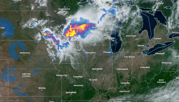 Zoom Earth Satellie via NOAA - NESDIS as of June 13