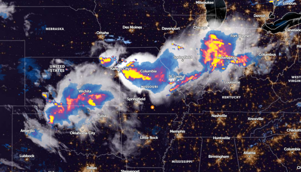 Zoom Earth Satellite via NOAA NESDIS as of June 14