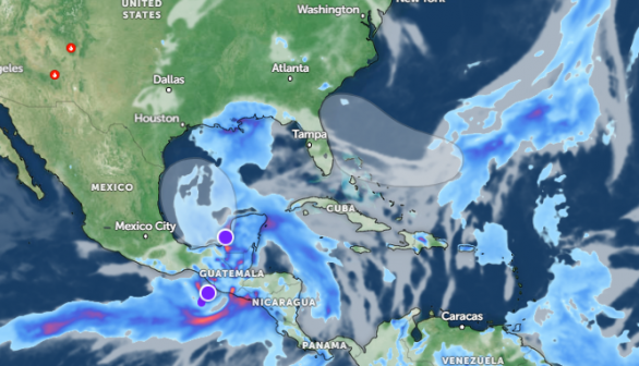 Zoom Earth Satellite via NOAA - NESDIS as of June 17