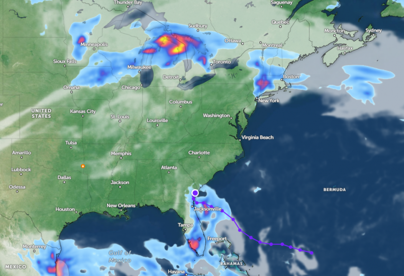 Zoom Earth Satellite via NOAA - NESDIS