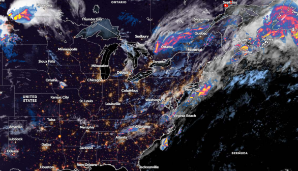 Zoom Earth Satellite via NOAA - NESDIS