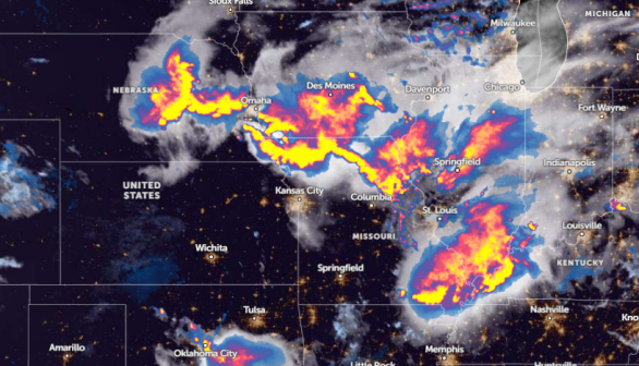 Zoom Earth Satellite via NOAA - NESDIS