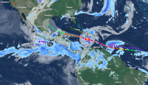 Zoom Earth Satellite via NOAA - NESDIS