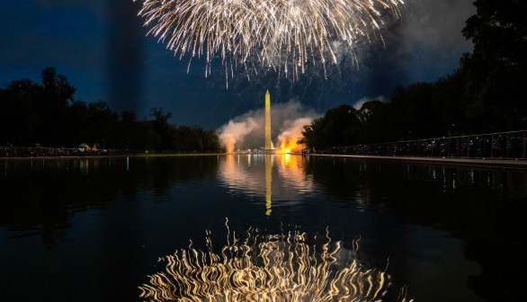 Fourth Of July Fireworks Erupt Over National Mall In Washington, D.C.