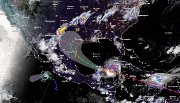 Zoom Earth Satellite via NOAA - NESDIS