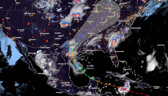 Zoom Earth Satellite via NOAA - NESDIS