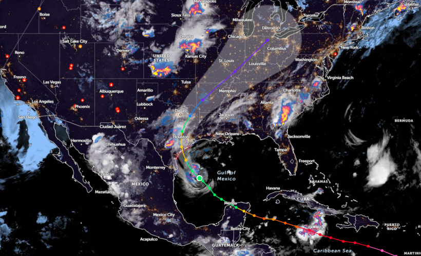 Zoom Earth Satellite via NOAA - NESDIS