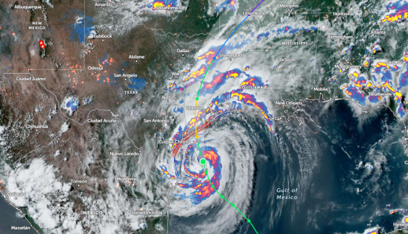 Zoom Earth Satellite via NOAA - NESDIS