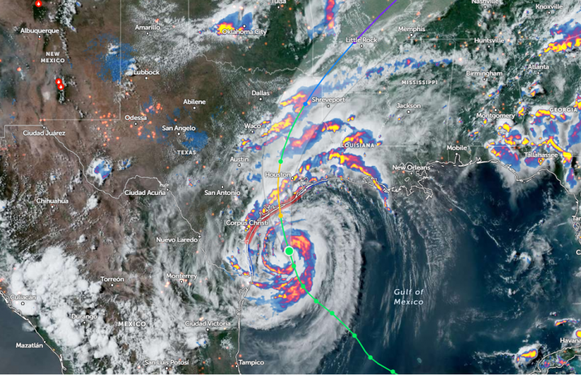 Zoom Earth Satellite via NOAA - NESDIS