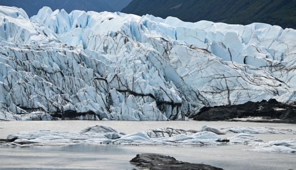 A stock photo of glaciers in Alaska