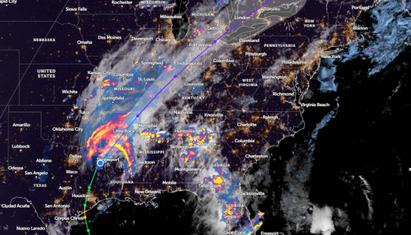 Zoom Earth Satellite via NOAA - NESDIS