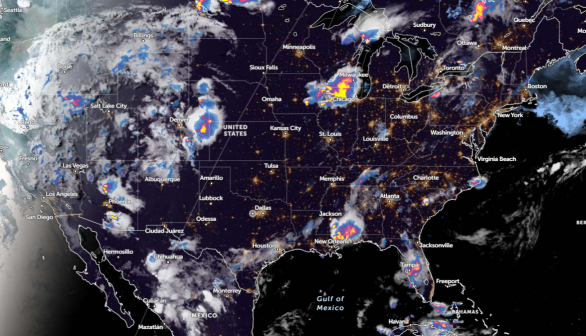 Zoom Earth Satellite via NOAA - NESDIS