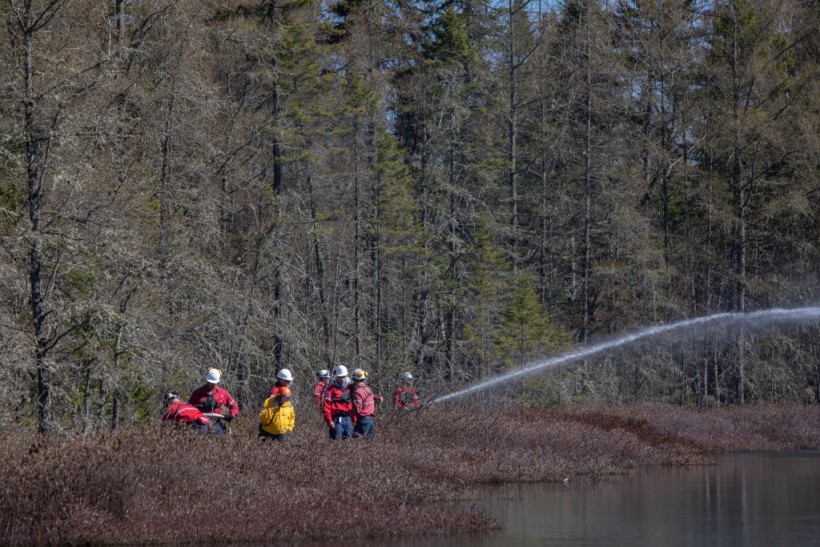 A stock photo fires in Canada