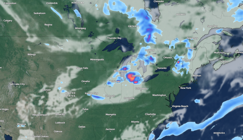 Zoom Earth Satellite via NOAA - NESDIS