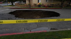 Hurricane Milton Leaves Florida Neighborhood With Giant Sinkhole