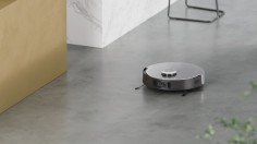 robot vacuum cleaning floor