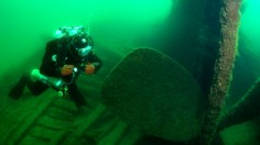 diver in Thunder Bay Marine Sanctuary