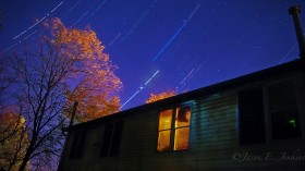 meteor shower stargazing time lapse