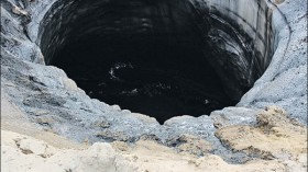 sinkhole in Siberia