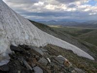 A patch of munkh mus, or "eternal ice," in Mongolia.