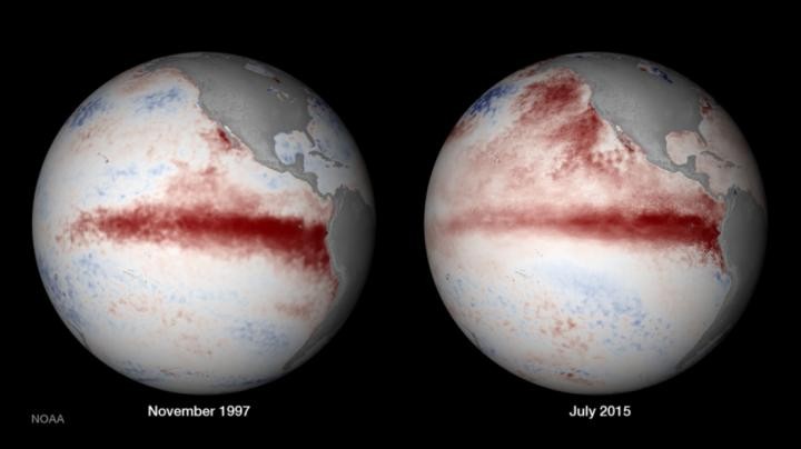 El Nino in 1997 and in 2015