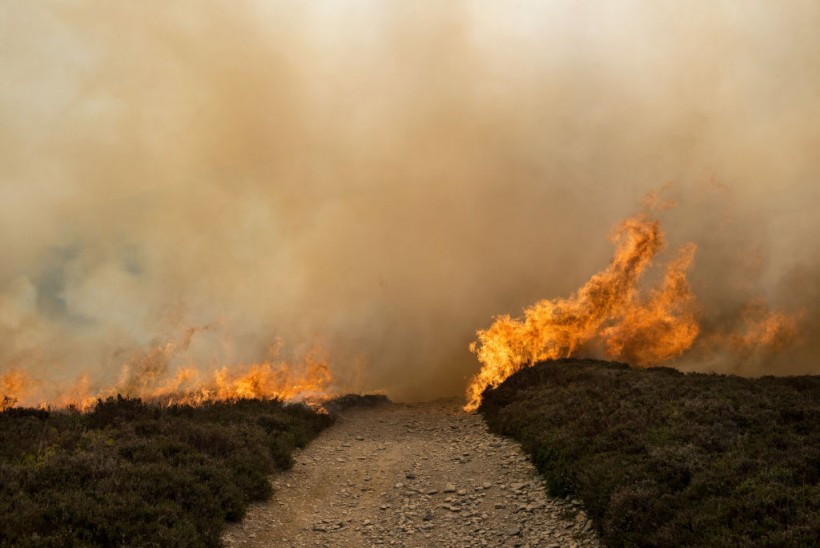 Moorland Wildfire In North Wales' Clwydian Range