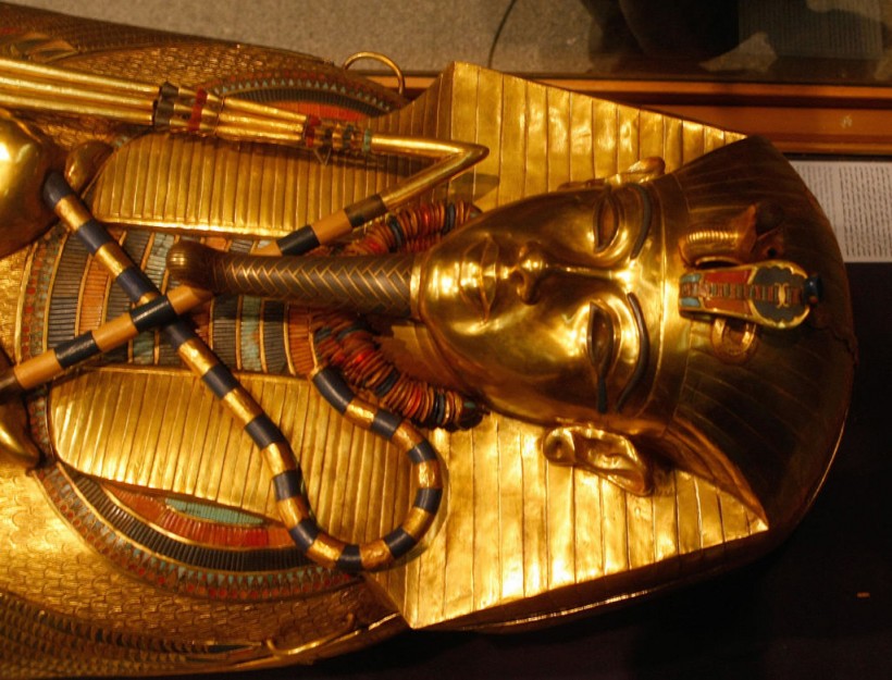 One of King Tutankhamun's gold sarcophag