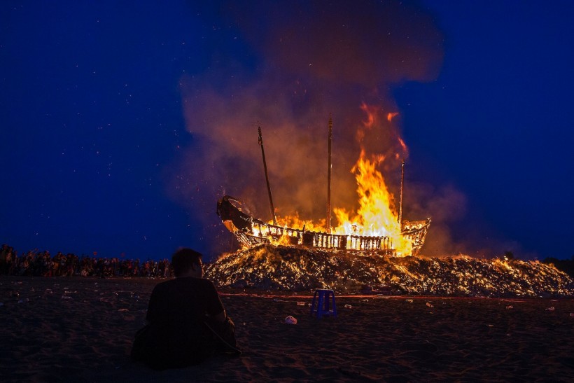 burning ship