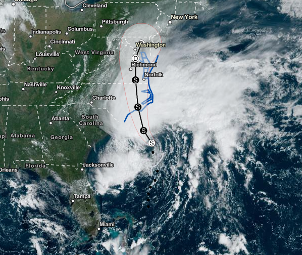 Low Pressure System Could Intensify Into Tropical Storm,
Move Toward Eastern North Carolina by Saturday