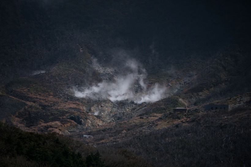 volcanic valley in Japan