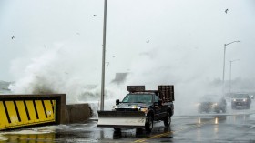 Stormy conditions in Massachusetts