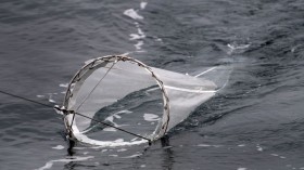 A net used to catch plankton samples